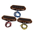 thumbnail image 1 of Tachiuwa 3Pcs Single Circle Pickup High Power Professional Durable for Guitar Neck Middle Brown, 1 of 9