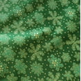 thumbnail image 4 of Heavy Brocade Shiny Christmas Tablecloth Snowflakes Green, 4 of 4