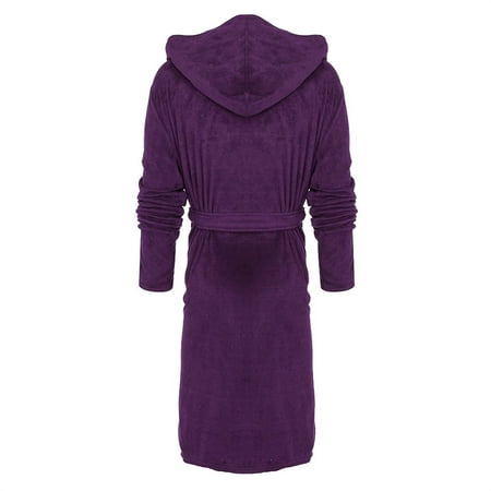 

Upgraded Christmas Gifts Funny Gifts Men S Winter Plush Lengthened Shawl Bathrobe Home Clothes Long Sleeved Robe