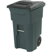 Toter Trash Can Greenstone With Wheels And Lid, 96 Gallon