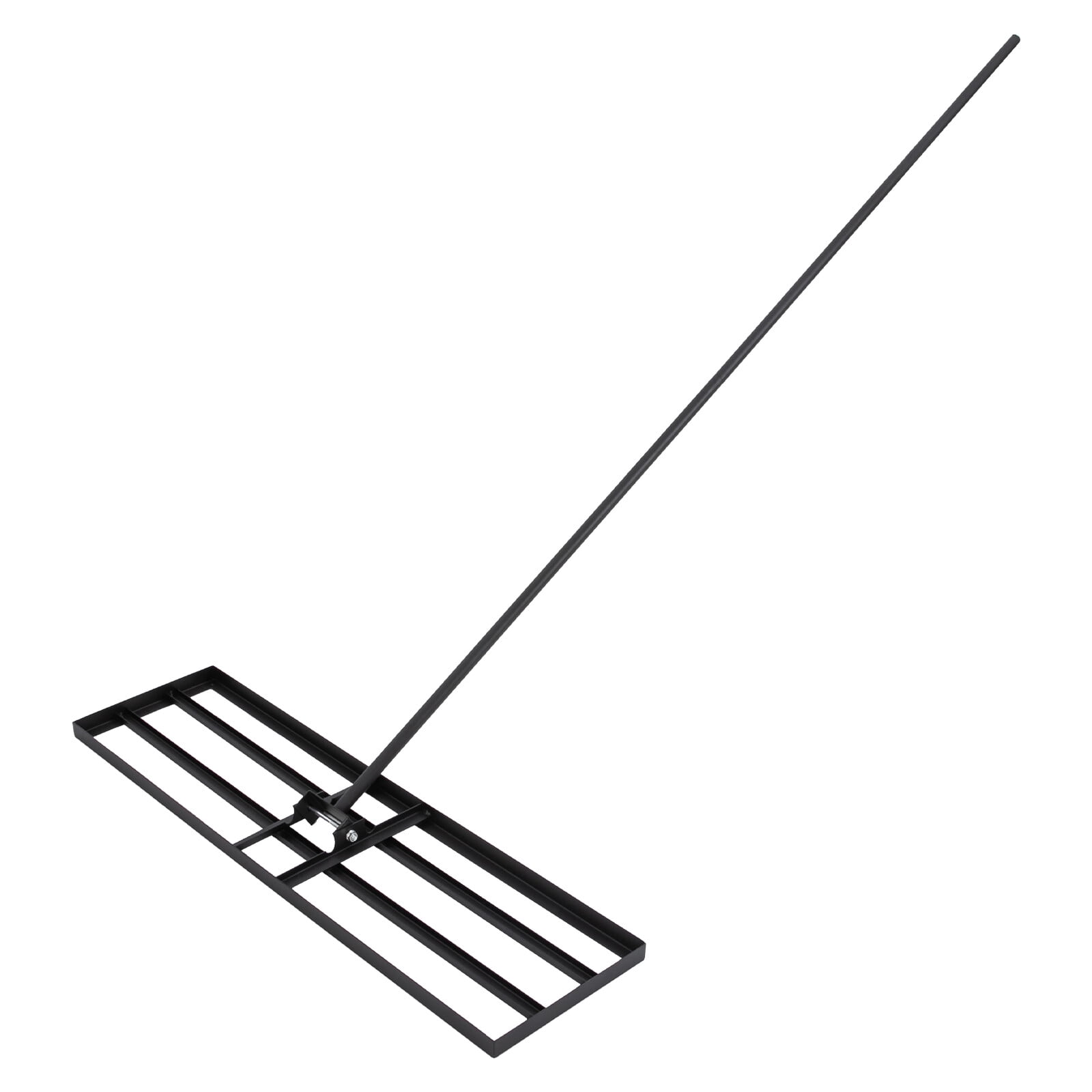 Grassland Leveling Rake, Lawn Leveling Rake 91x25cm Black Soil Leveling Tool, Adjustable Handle for Garden Yard Lawn Care & Soil Preparation
