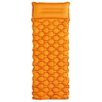 Intex: TruAire Sleeping Pad - 4.5" Inflatable Mattress, TPU Material, 2-Ply Laminate, Air Pocket Waffle Beam, Built-In Pillow, Lightweight, Carry Bag