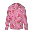 thumbnail image 3 of Balery Watermelon Men's Women's UPF 50+ Sun Protection Lightweight Hoodie Performance Long Sleeve Shirt for Fishing Running-Small, 3 of 9