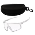 thumbnail image 2 of LOWLHOME 2026 New Photochromic Cycling Sunglasses,Bold Square Full Rim Sport Riding Glasses,Polarized Sports Sunglasses for Men Women,UV400 Protection Sun Glasses for Running Cycling Fishing(Clear), 2 of 6