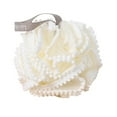 thumbnail image 1 of Billuyoard Bolas de baño Malla Cuerpo Esponja Toalla Resistencia al soplo Limpiador Espuma Frotar Lavar Productos para la piel Suministros Juegos de accesorios de baño Blanco Billuyoard HA080199-02, 1 of 6