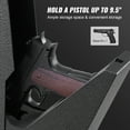 thumbnail image 3 of KFFKFF Wall-Mountable Firearm Safe, Secure Handgun Storage with Biometric, Keypad, and Key Access, Fits 1 Pistol, Ideal for Home, Bedside, or Nightstand, 3 of 9