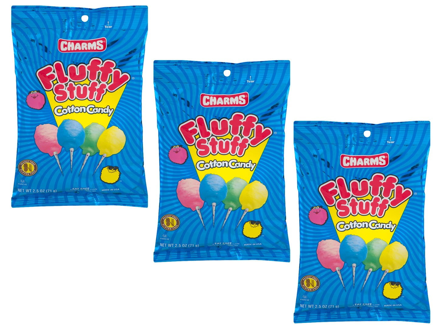 Fluffy Stuff Cotton Candy Bag, 2.5 oz, 12 Count –