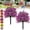 #D, variant on Outdoor Artificial Flowers UV Resistant, Artificial Violet Ball Topiary Trees with Ground Spikes, Insert Floral Decoration for Yard, Lawn, Patio, Walkway & Porch