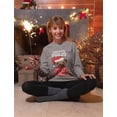 thumbnail image 2 of Tstars Womens Christmas Sweatshirt Gift for Dog Lover Pug Fans Santa Paws Holiday Shirt Xmas Party, 2 of 6