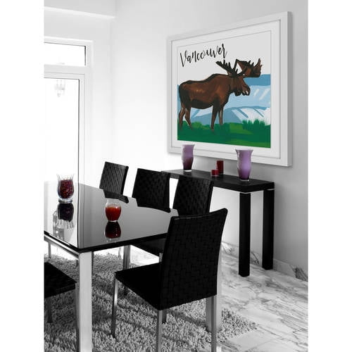 Marmont Hill "Vancouver Moose" by Molly Rosner Framed Painting Print