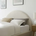 thumbnail image 4 of Resort Performance Velvet Arched Round Full Platform Bed in Alabaster, 4 of 10