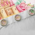 thumbnail image 4 of Homewish Dreamy Princess Castle Blackout Curtains Set of 2 (52x84 Each),Pink Flower Window Curtains,Fairy Tale Theme Curtains and Drapes For Girls Kids,Breathable Home Decor, 4 of 6