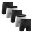thumbnail image 1 of 5pcs Comfortable Men's Underwear - Breathable Boxer Briefs with Moisture Wicking Technology for All, 1 of 1