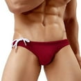 thumbnail image 1 of Pantalones cortos de natación casuales para hombre, elásticos, suaves y de alta elasticidad. Traje de baño de spandex para hombre., 1 of 6