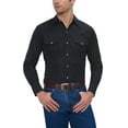 thumbnail image 1 of ELY CATTLEMAN Chemise Western à Manches Longues pour Hommes, Noir, TTG, 1 of 4