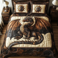 thumbnail image 1 of Housse Matelassée Steampunk Dragon Doona Ncu0Dv2694, 1 of 5
