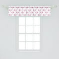thumbnail image 2 of Ambesonne Flamingo Window Valance, Hand Drawn Sketched Birds, 54" X 12", Hot Pink and White, 2 of 3