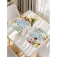 thumbnail image 5 of Easter Bunny Placemats Set of 4, Farmhouse Watercolor Eggs Tulip Wood Grain Placemats for Dining Table, Place Mats for Kitchen Tabletop, Waterproof Wipeable Dining Table Mats Set, 5 of 9