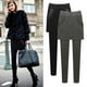 thumbnail image 3 of Pantalones de dos piezas de otoño e invierno, falda de cadera, talla 200 kg, leggings de cintura alta, pantalones ajustados y cálidos, 3 of 5