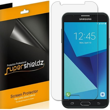 [6-Pack] Supershieldz for Samsung Galaxy J7 V Screen Protector, Anti-Bubble High Definition (HD) Clear Shield