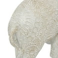 thumbnail image 4 of 5" x 9" White Polyresin Elephant Sculpture, by DecMode, 4 of 9