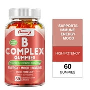 Xemenry Vitamin B Complex Gummies-with Vitamin C & Inositol-Immune Support Supplements(30/60/100pcs)