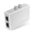 thumbnail image 1 of Mini Commutateur Réseau 2 Ports RJ45 RJ-45 Boîtier Réseau Ethernet Commutateur Double Port 2 Voies Commutateur Manuel Adaptateur Hub, 1 * 2 Ports Commutateur Réseau, Blanc, 1 of 8