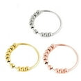 thumbnail image 2 of Stainless Steel Bead Ring: Elegant Fashion Jewelry for Women, European and American Style, Must-Have Accessory, 2 of 4