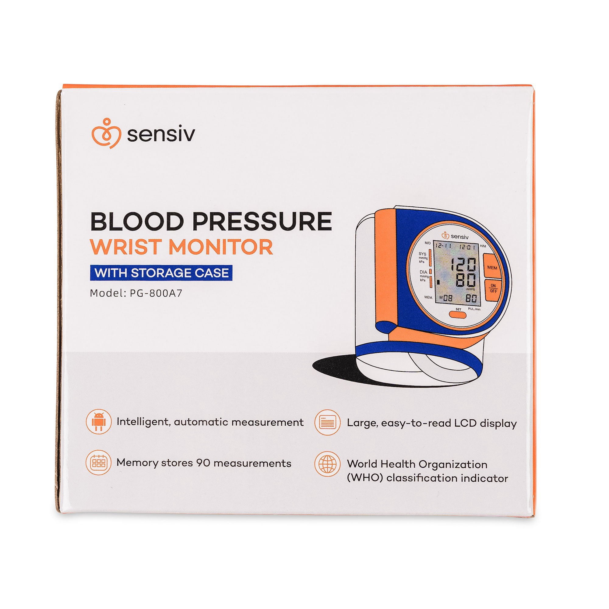 Sensiv Wrist Digital Blood Pressure Monitor 1 Each