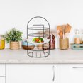thumbnail image 6 of WHAMVOX  Multi-function Dish Plate Shelf Stackable Organizer Rack Black, 6 of 8