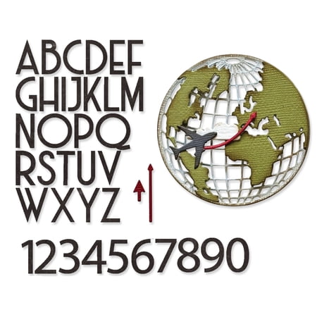 Sizzix Thinlits Metal Cutting Dies, Vault World Travel, 45 Dies