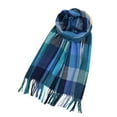thumbnail image 2 of shoper Winter Scarf for Women, Winter Warm Plaid Scarves, Soft Blanket Scarf with Tassel, 2 of 3