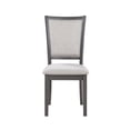 thumbnail image 2 of New Classic Furniture Amy Solid Wood Dining Chairs in Gray (Set of 2), 2 of 5