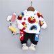 thumbnail image 1 of Spring autumn Clothing Suit T-Shirt + Black Pants Boy Clothing Fashion Cartoon Boy Suit Suit Casual Hot New Jacketwhite3T-110cm He Qiyong unisex, 1 of 1