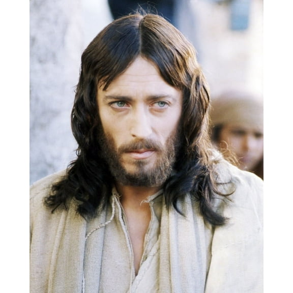Robert Powell 24x36 Movie Poster HD Aluminum Wall Art as Jesus Christ in Jesus of Nazareth