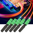 thumbnail image 4 of Adaptador de conector de montaje rápido integrado de fibra óptica SC/APC de 100 piezas para FTTH, 4 of 8