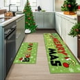 thumbnail image 4 of Merry Christmas Kitchen Rugs and Mats Set of 2, Believe Christmas Kitchen Decor Mat Non Slip Rugs Outdoor Doormat Cushioned Christmas Runner Rug for Kitchen Farmhouse - 17"x 29" & 17"x 47", 4 of 6