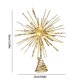 thumbnail image 3 of Estrella para la punta del árbol de Navidad | Lámpara colgante de estrella de hierro poligonal explosiva | Adorno dorado para la punta del árbol de Navidad para decoraciones festivas, 3 of 8