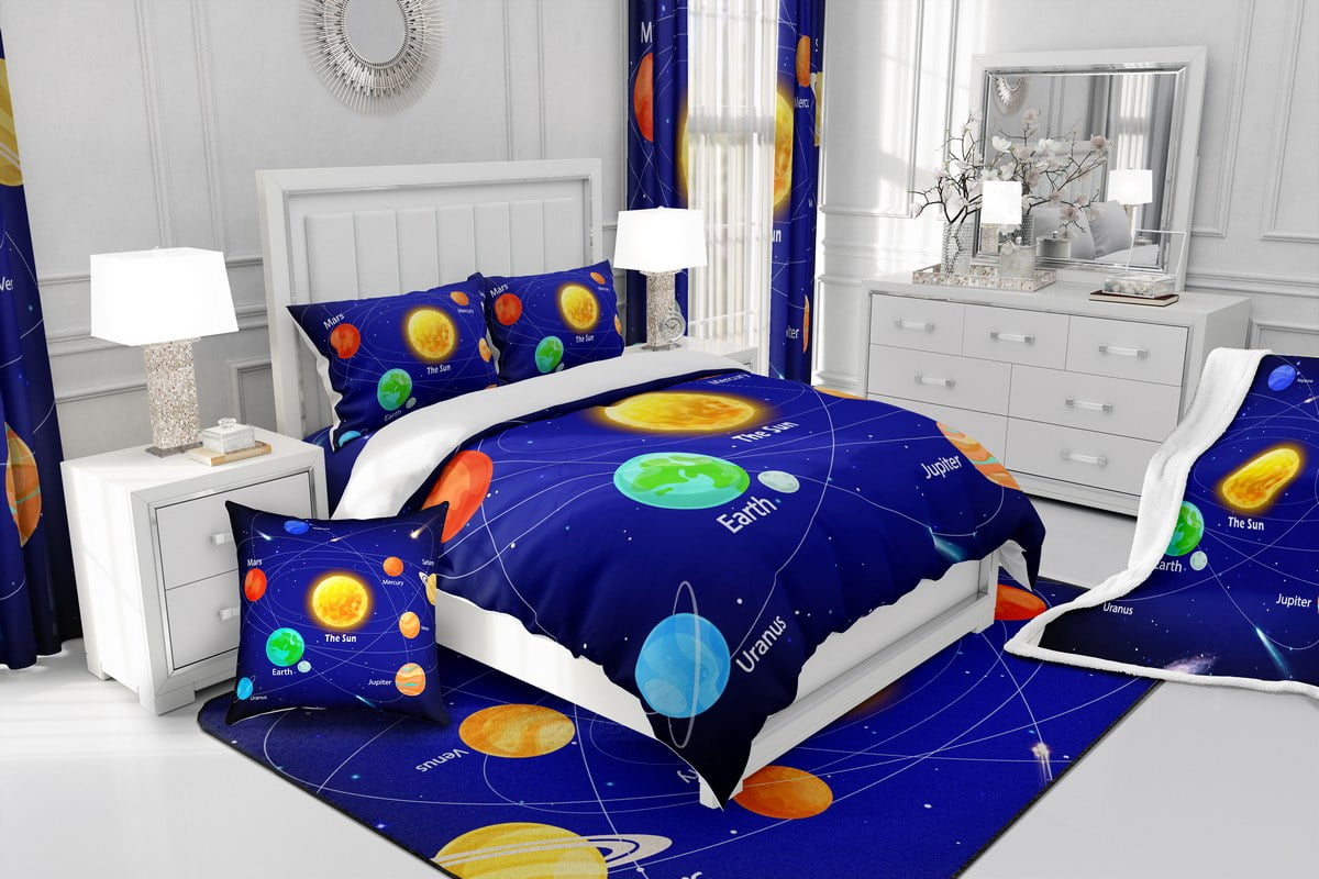 Dream Factory Outer Space Full 8 Piece Comforter Set, Cotton/Polyester, Dark Blue, Orange, Multi - Walmart.com Dream Factory Outer Space Full 8 Piece Comforter Set, Cotton/Polyester, Dark Blue, Orange, Multi - Walmart.com