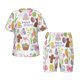 thumbnail image 1 of Balery Happy Easter1 Conjunto de Pijama Infantil de Manga Corta con Estampado – Ropa de Dormir de Algodón Suave-Medium, 1 of 6