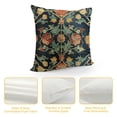 thumbnail image 4 of Acheng Vintage Floral Pillow Covers  Burnt Orange Flowers Botanical Decorative Square Pillow Cases Navy Blue Art Cushion Case Farmhouse Home Decor for Sofa Couch Bedroom Outdoor White, 4 of 5