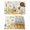 beige, variant on White Daisy Placemats Set of 12, Spring Floral Bees Elegant Pastoral Botanical Placemats for Dining Table, Place Mats for Kitchen Tabletop, Waterproof Wipeable Dining Table Mats Set