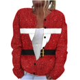 thumbnail image 2 of Puntoco Blusa Estampada De Moda Para Mujer, Blusa De Manga Larga, Sudadera Con Bolsillos Y Capucha, 2 of 5