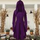thumbnail image 4 of Vestido de bata de Halloween para mujer ropa de Cosplay de fiesta para adultos con dobladillo asimétrico ajustado, 4 of 8