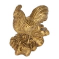 thumbnail image 2 of NFTIGB Brass Rooster Statue Chinese Home Handicraft Ornaments Animal Sculpture Figurine Desktop Decoration Amulet Good Luck Housewarming Gift 1.6x2.4in, 2 of 5