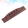 thumbnail image 4 of EeaseMX Puente de guitarra ranurado de 4 cuerdas con cejuela de palisandro para bajo acústico folk, repuestos GO301, 4 of 7