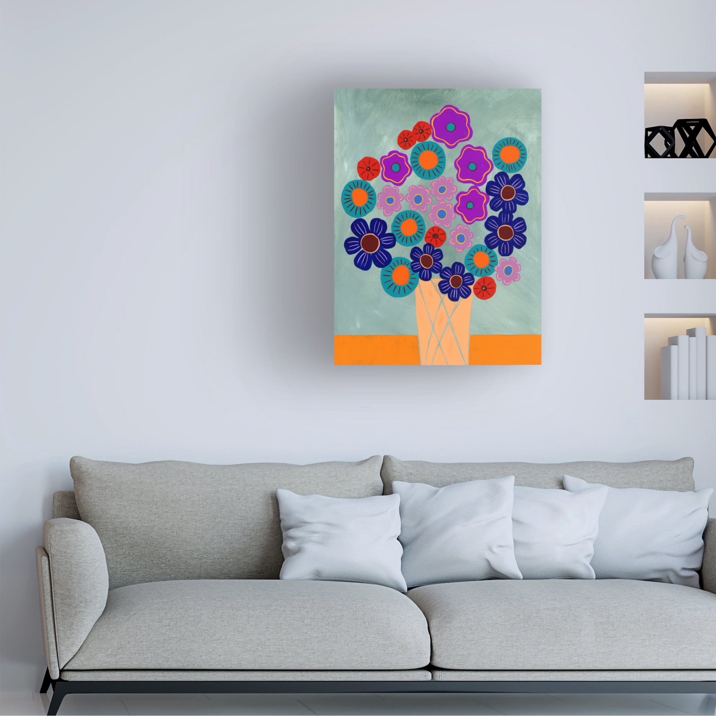 Regina Moore 'Summer Arrangement II' Canvas Art