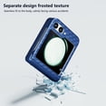thumbnail image 3 of Designed for Samsung Galaxy Z Flip 5 Case with Hinge Protection, Anti-Slip Shockproof Protective Scratch Resistant Slim Fit Hard PC Phone Case Cover for Samsung Galaxy Z Flip 5, Darkblue, 3 of 5