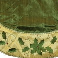 thumbnail image 2 of Kurt Adler 54-Inch Green and Gold Holly Leaves Embroidered Treeskirt, 2 of 3