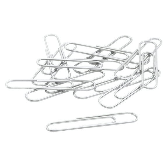 ACCO Smooth Economy Paper Clips, Steel Wire, No. 1, Silver, 100 Clips Per Box, 10 Boxes Per Pack